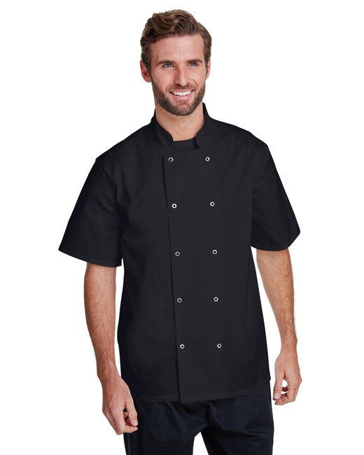 RP664, Fabric:
5.8 oz., 65% polyester, 35% cotton twill
Feature:
unisex styling
hard-wearing and durable chef's jacket
soft hand feel
mandarin collar stand with topstitching
ten press stud front fasteners
Oeko-Tex® Standard 100 certified
WRAP certified